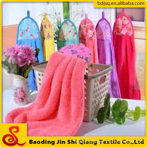Wholesale High Quality Microfiber Hanging Hand Towel Kitchen Towel